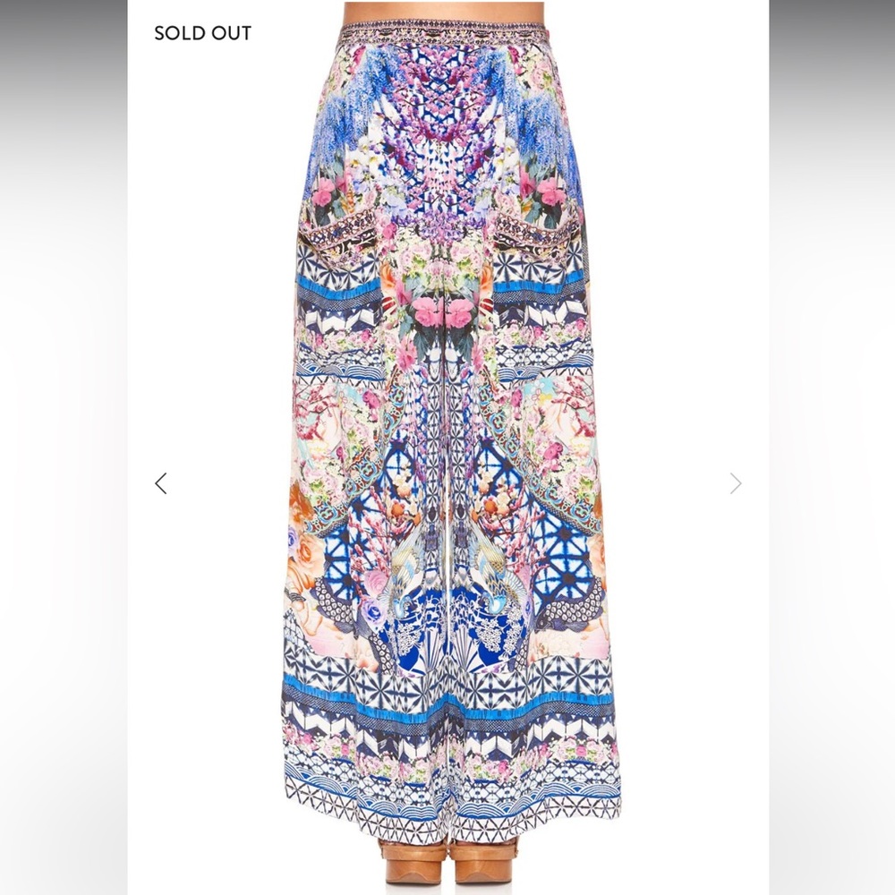 Camilla silk L Wide Leg Trouser With Pockets
Shibori Shores